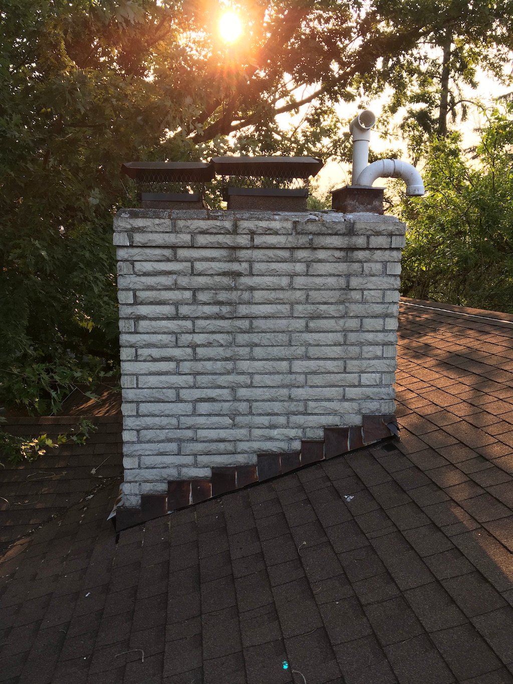 Before Chimney Crown Repair