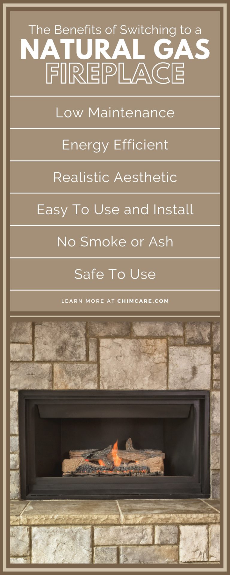 Switch to a Natural Gas Fireplace ChimCare Lists the Benefits